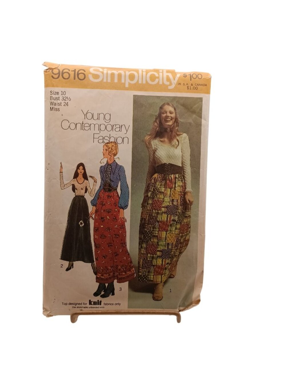Simplicity 9616 Misses Vintage Sewing Pattern Evening Skirt Blouse & Top Size 10